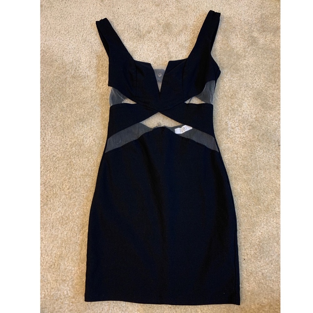 Tobi black mini dress